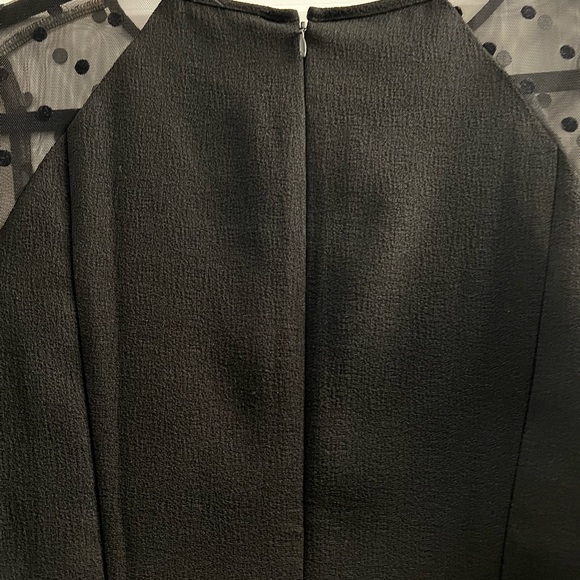 Ann Taylor polka dot mesh sleeve blouse - Picture 3 of 3